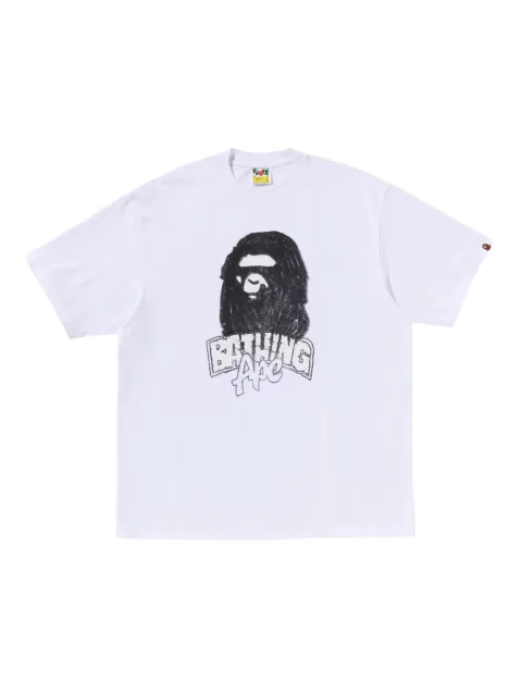 A BATHING APE® graphic T-shirt White 001TEL801333M