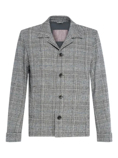 Herno plaid button blazer Grey GI00084UR33447R