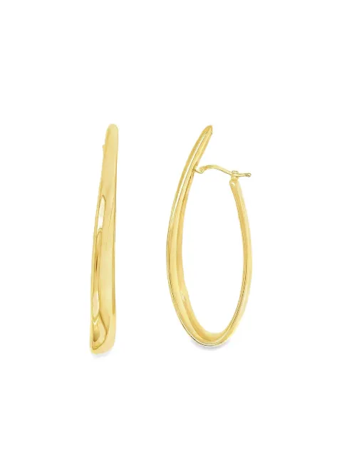 Lisa Nik 18K yellow gold hoop earrings Gold ELCRVERY