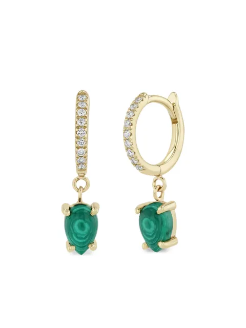 Zoë Chicco 14K yellow gold diamond and malachite earrings Gold SPH6MPD
