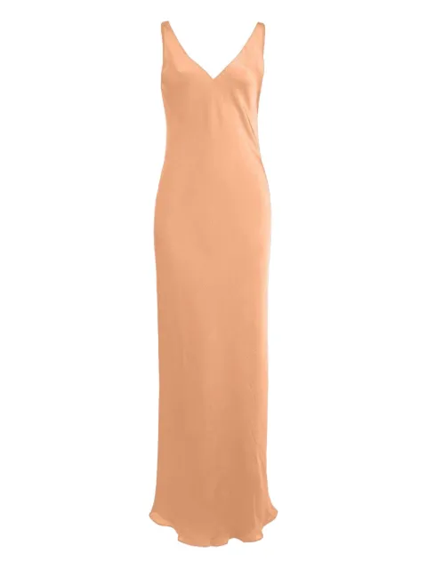 Peter Cohen V-back maxi dress Orange 756FPCANTALOUPE