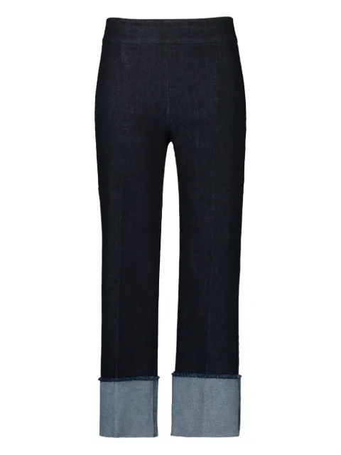 Avenue Montaigne Bonnie cuffed-hem jeans Blue BONNIEF1236DARK