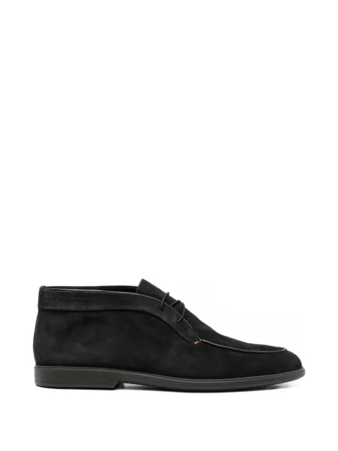 Santoni lace-up leather boots Black MGAG19156SMOGOBT