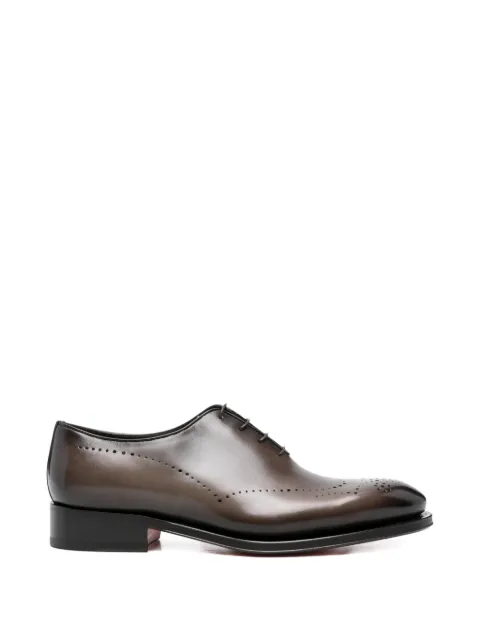 Santoni perforated oxford shoes Brown MCCR18542MC8HRAG