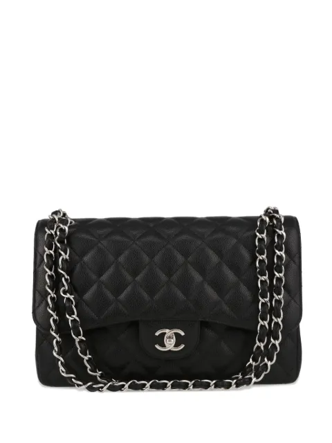 CHANEL Pre-Owned 2020's Timeless Jumbo leather shoulder bag Black 403015