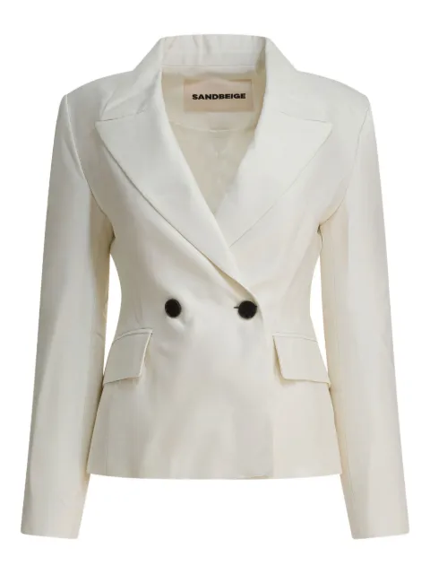 SANDBEIGE double-breasted pocket jacket White SBC3JK02ACCREAM