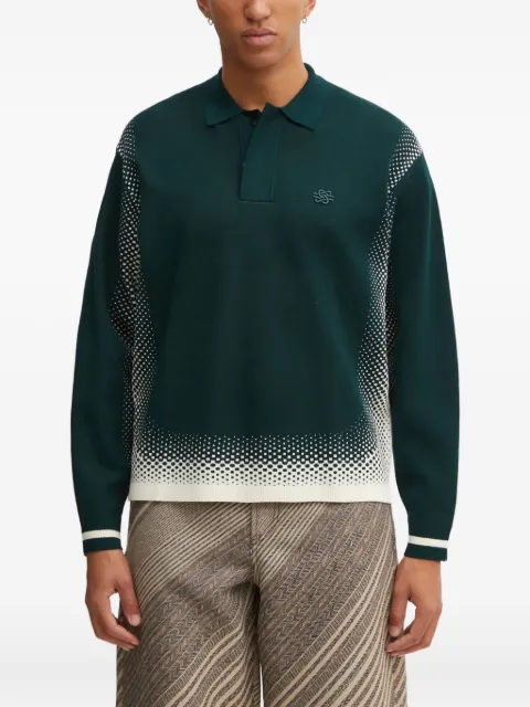 Filling Pieces long-sleeves polo shirt Green 422571500243