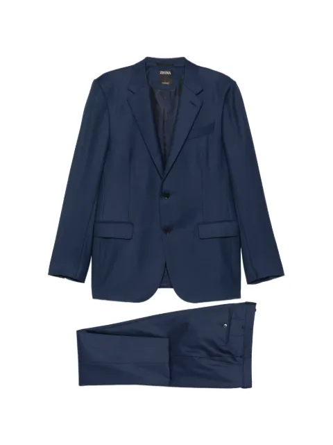 Zegna buttoned suit Blue 222021A2221225