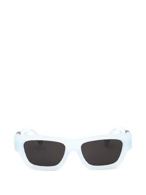 Palm Angels Eyewear Magnolia rectangle-frame sunglasses Blue PERI10JMAGNOLIA4007