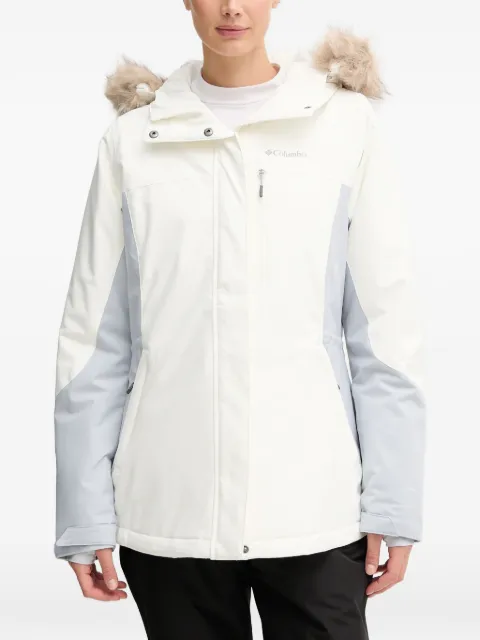 Columbia Ava Alpine faux-fur hooded ski jacket White 2085831