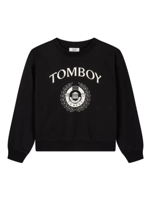 TOMBOY University cotton sweatshirt Black 91U5322899