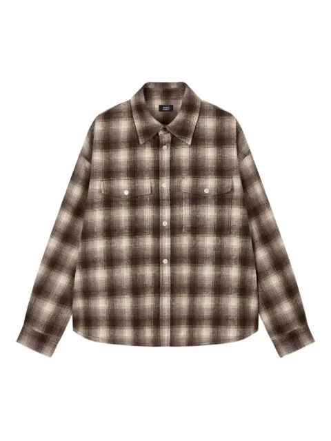 TOMBOY checked-pattern shirt Brown 9155421305