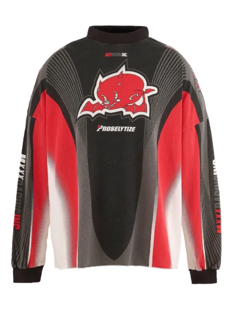 SAINT MXXXXXX motor cycle long-sleeve T-shirt White SMHR10000039