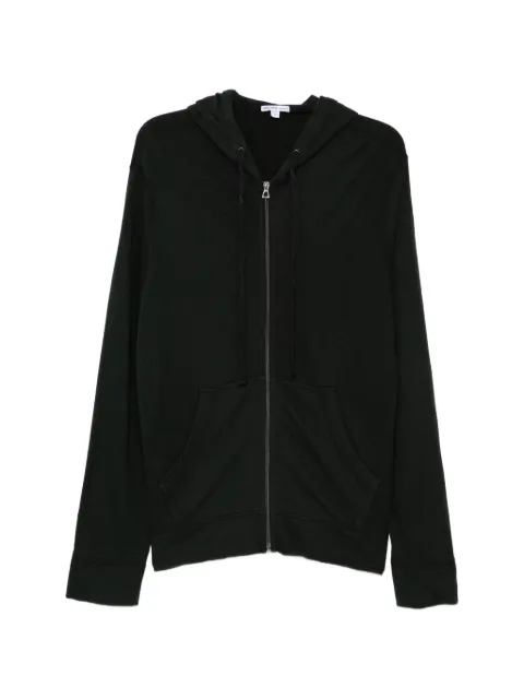 James Perse french terry zip-up hoodie Green MXA2130
