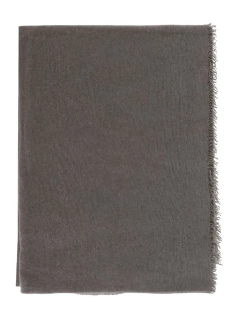 Faliero Sarti fringed scarf Grey 029872601