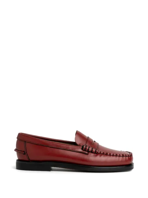 Sebago stitched penny loafers Red 76112KW