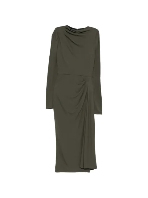 ERDEM midi long-sleeve dress Green PS26JRD250173012