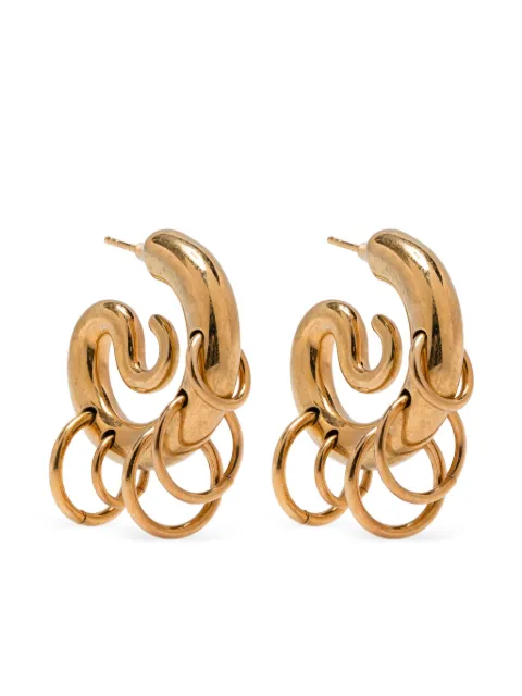 Panconesi ring drop earrings Gold CAOEA027P