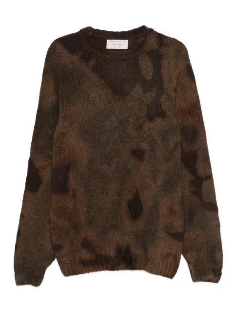 original vintage style Tie-dye crew-neck sweater Neutrals HOPEHD