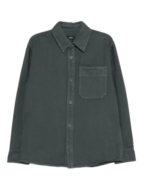 A.P.C. twill shirt jacket Grey COGZVH02918