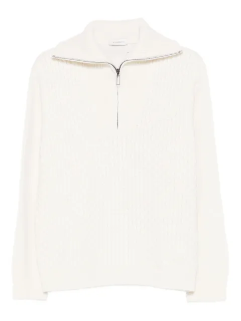Paolo Pecora cable-knit jumper Neutrals A067F0041102