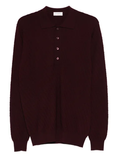 Paolo Pecora fine-knit polo shirt Red A032F0097635