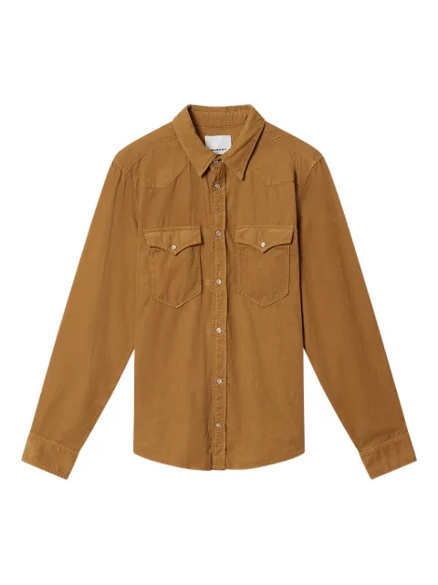 MARANT Vasco chest-pockets shirt Brown CH0214HAC1I10H
