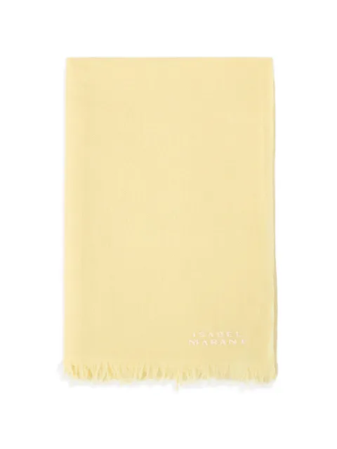ISABEL MARANT Alette cashmere scarf Yellow EC005XFAA1C32A