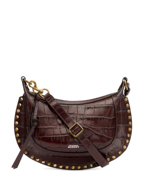 ISABEL MARANT Oskan Moon leather croco bag Brown PP0003FAC4C17M