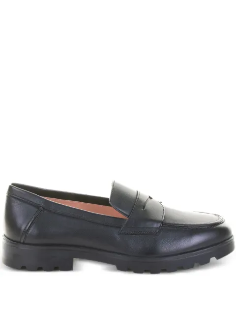 Santoni penny-slot leather loafers Black WUDR70644SMRNVRFN01