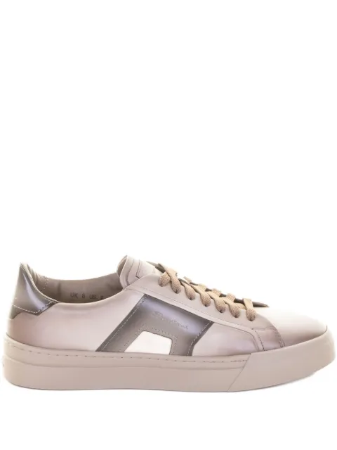 Santoni panelled leather sneakers Neutrals MBGT22018TARTGONM24