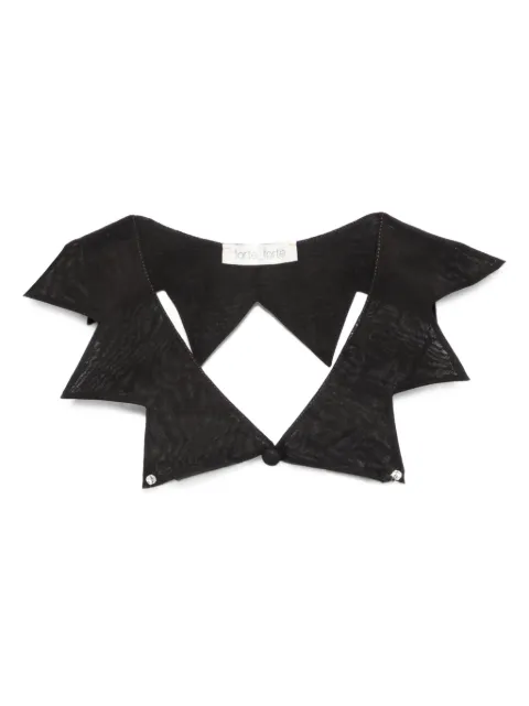Forte Forte cut-out scarf Black 14390MYSCARFNOIR