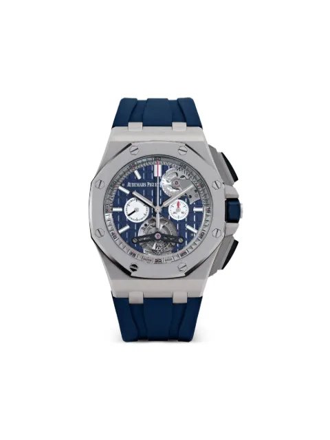 Audemars Piguet pre-owned 2017 Royal Oak Offshore 44mm Blue 26540STOOA027CA01