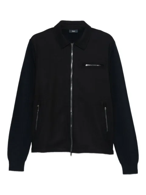 Herno zip-up collared jacket Blue MC000202U70314