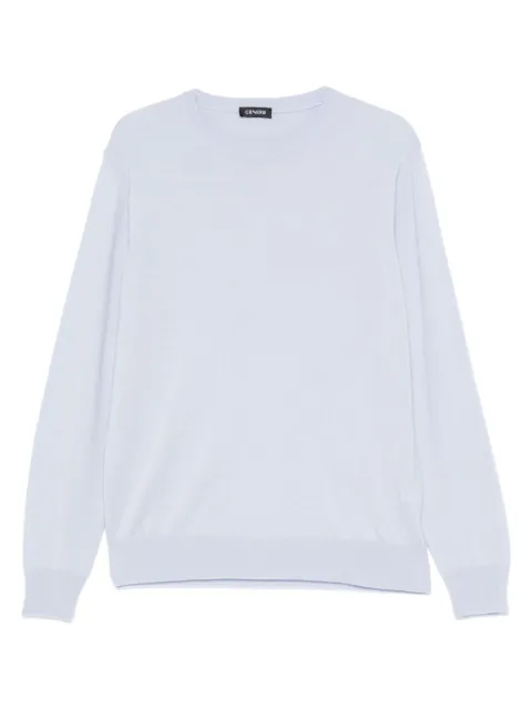 Cenere GB crew-neck sweater Blue 0325M0001000005