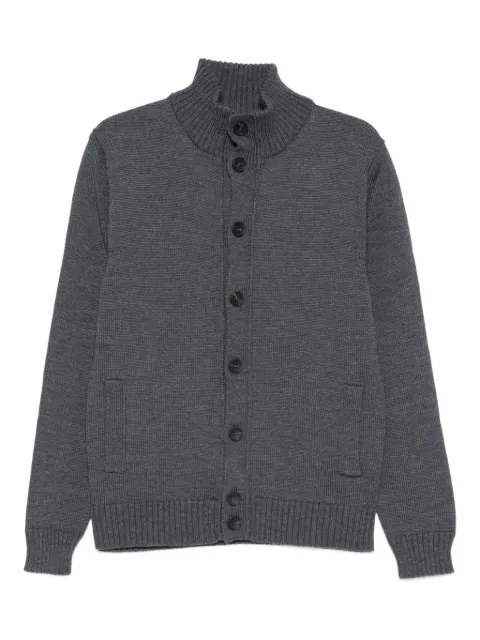 Cenere GB buttoned funnel-neck cardigan Grey HI111B00001739