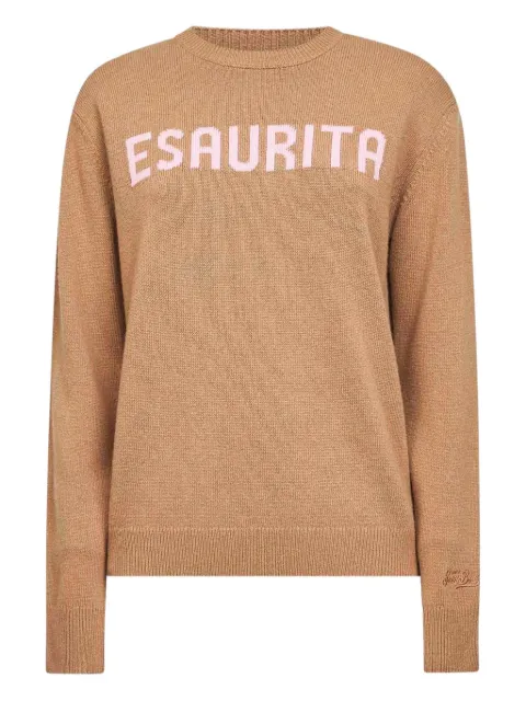 MC2 Saint Barth jacquard crew-neck sweater Neutrals QUE001004097I