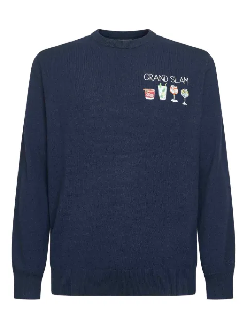 MC2 Saint Barth drinks-embroidery sweater Blue HER0024