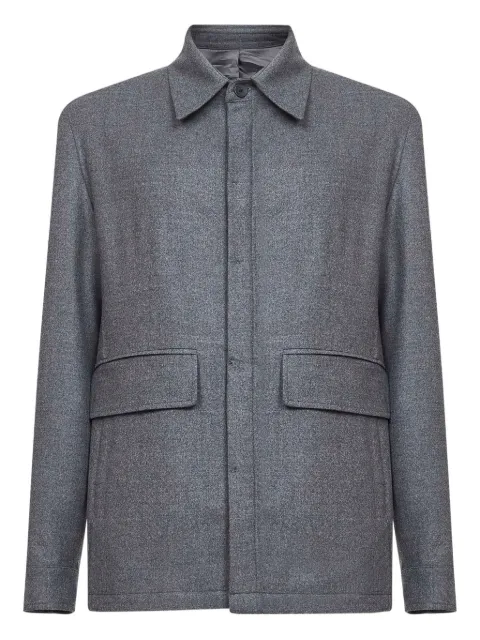D4.0 flap-pockets shirt jacket Grey CHETD440011800080