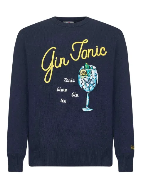 MC2 Saint Barth graphic-print sweater Blue HER000102895I