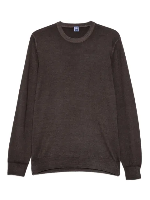Fedeli merino-wool top Brown MU0F7023