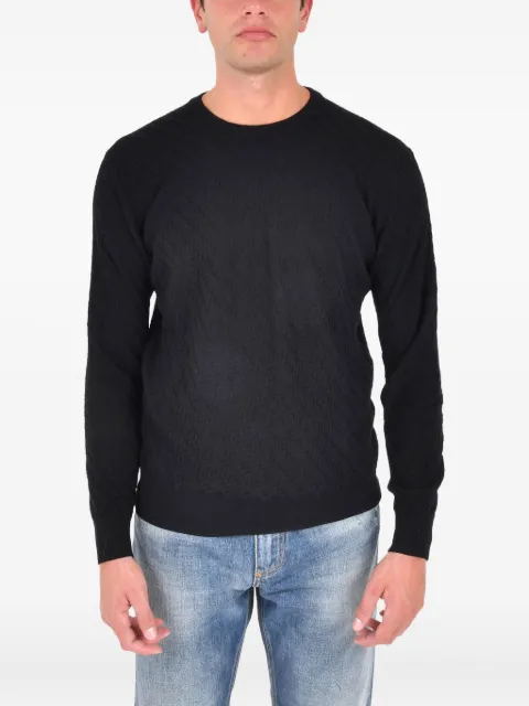 Low Brand crew-neck wool sweater Black L1MFW25266741D001