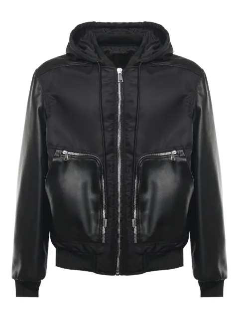 Giuliano Galiano zip drawstring jacket Black GOURCHNERO