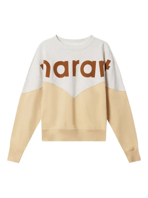 MARANT ÉTOILE Houston colourblock sweatshirt Neutrals SW0006FAA1M08E