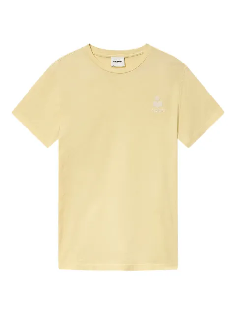 MARANT ÉTOILE Aby crew-neck T-shirt Yellow TS0070FAA1N98E