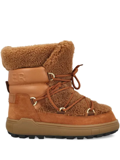 BOGNER shearling leather ankle boots Brown 22546704005