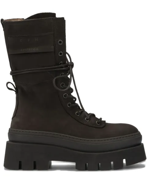 Copenhagen leather combat boots Brown F5CPH691CHOCOLATE