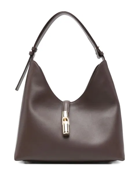 Furla medium logo-detail leather shoulder bag Brown WB01499BX31041007