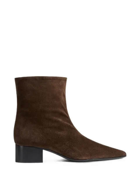 KHAITE suede ankle boots Brown F1096726893