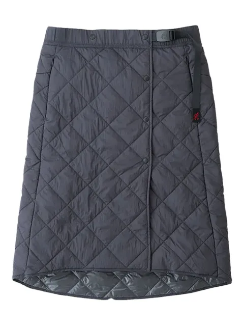 Gramicci quilted-effect midi skirt Grey G5FWSK033GM001